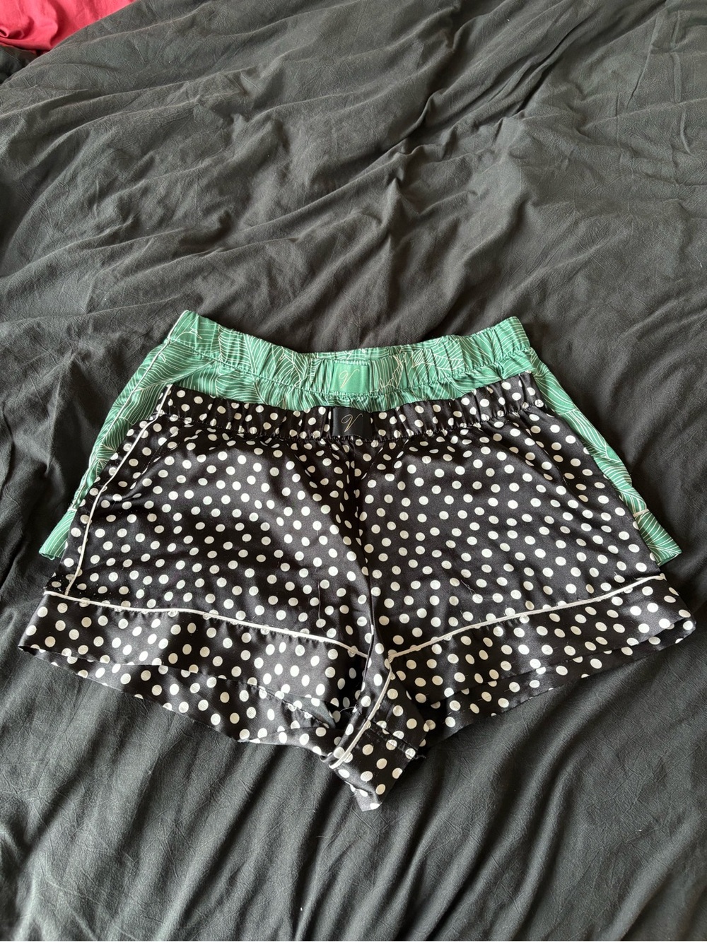 Victorias Secret Silky Pajama Boxers - set of 2